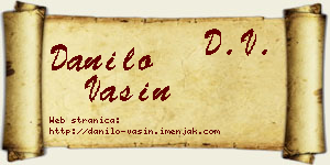 Danilo Vasin vizit kartica